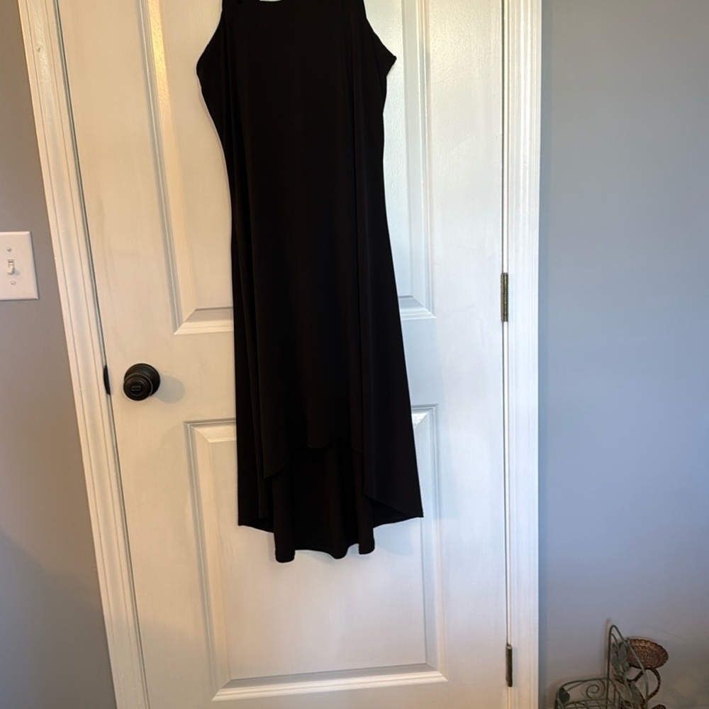 Cupio Black Halter Sheath Dress for Cocktail